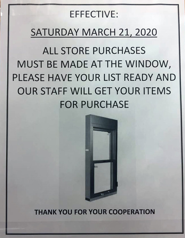 Tri-Nations Store Notice